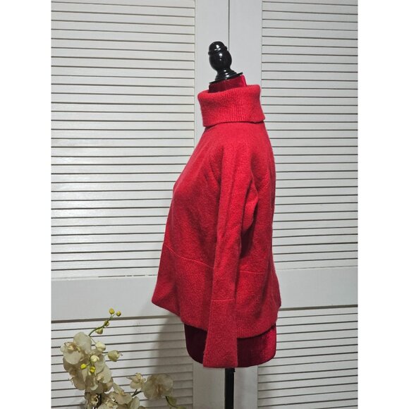 Athleta Alpine Women's Red Cashmere Extra Fine Merino Wool  Sweater Size S 2893 - Picture 4 of 10